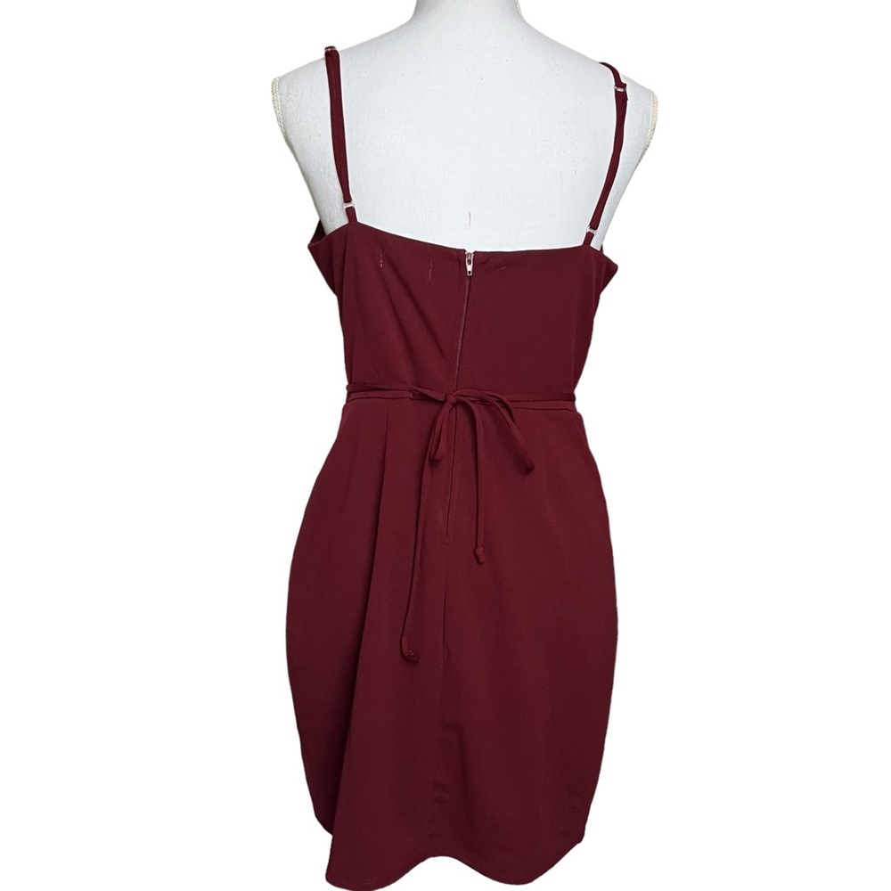 Honey & Rosie Dress Size Large Burgundy Red‎ Bodycon New - Picture 4 of 11